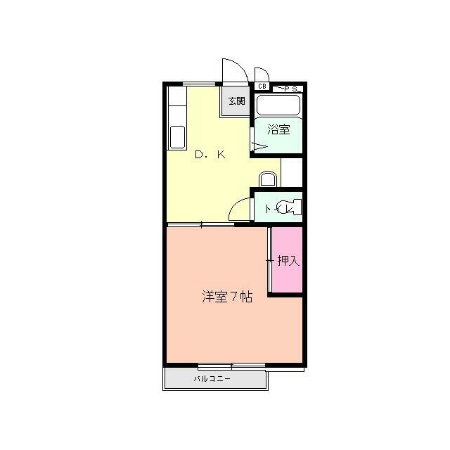 アレーテー 203号室 間取り