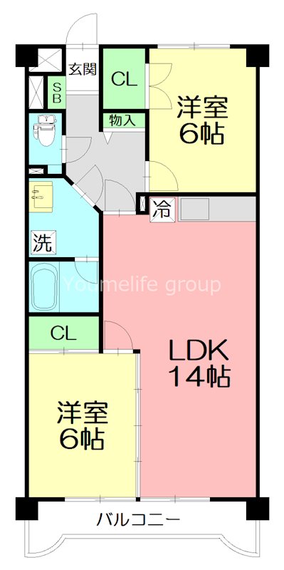 マンションビスタリカ 202号室 間取り