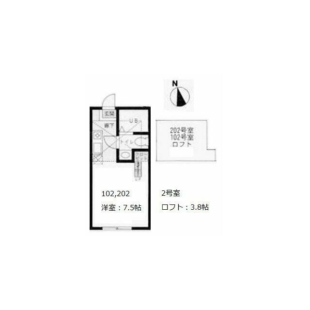 ハーミットクラブハウス戸塚Ａ棟 102号室 間取り