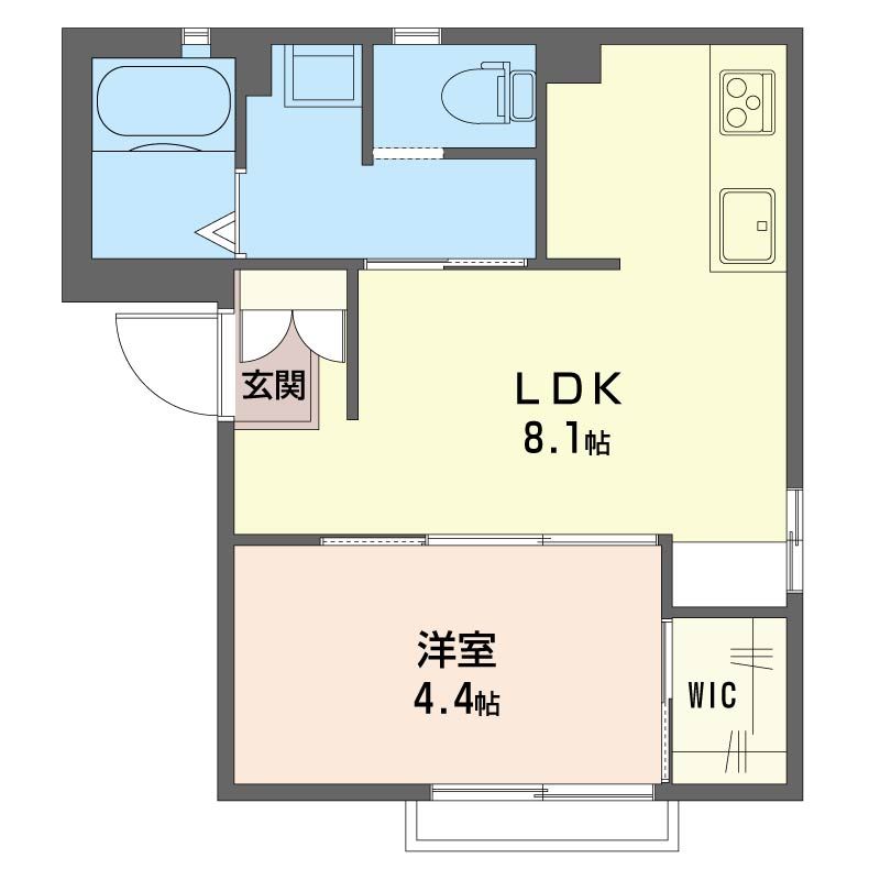 ヴェルデ茅ヶ崎 202号室 間取り