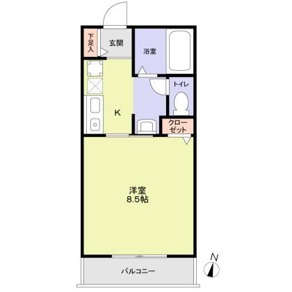 湘南マナーハウス5 202号室 間取り