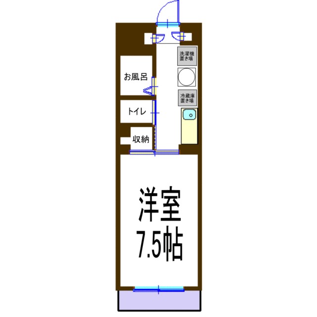 クランメール 106号室 間取り
