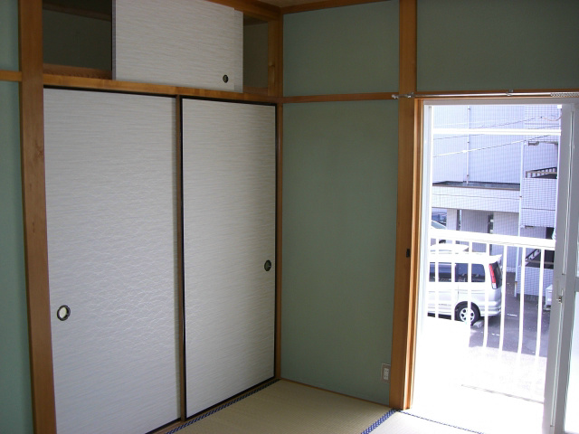 安西ハイツB ベランダ