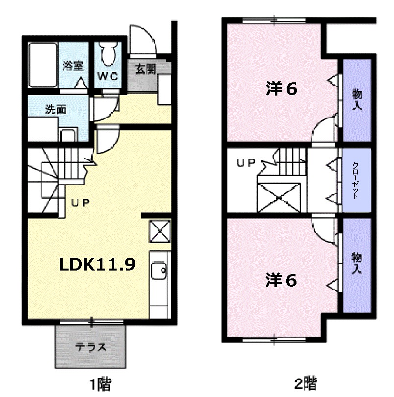 アビテイスⅢ 103号室 間取り