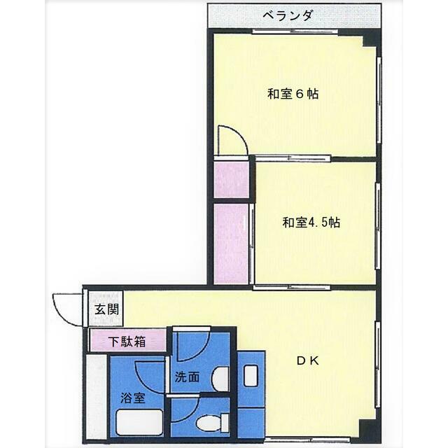 ニューフラットⅡ 403号室 間取り