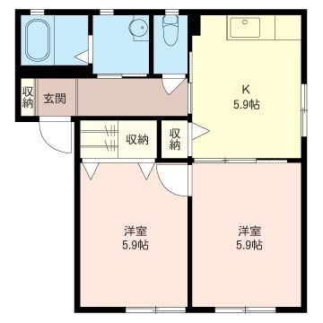 エクセレント・アカシア Ⅱ 102号室 間取り