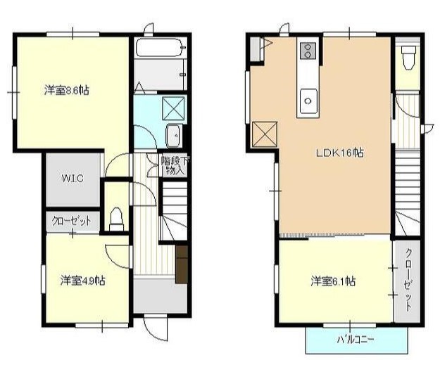 アクア・ヴィラ伊勢原 間取り