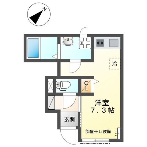 コンフォールK 102号室 間取り