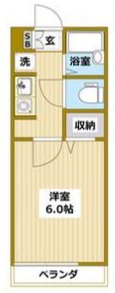 Ｖｉｌｌａ５１０　Ｎｏ．６ 108号室 間取り