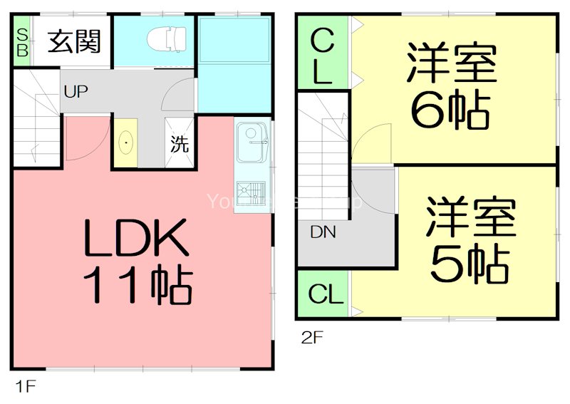 今泉２丁目テラスハウス 1号室 間取り