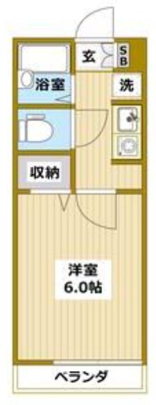 Ｖｉｌｌａ５１０　Ｎｏ．６ 117号室 間取り