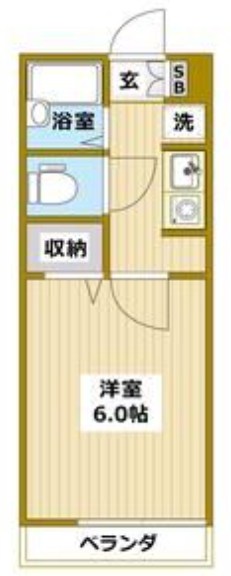 Ｖｉｌｌａ５１０　Ｎｏ．６ 119号室 間取り