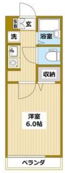 Ｖｉｌｌａ５１０　Ｎｏ．６ 122号室 間取り