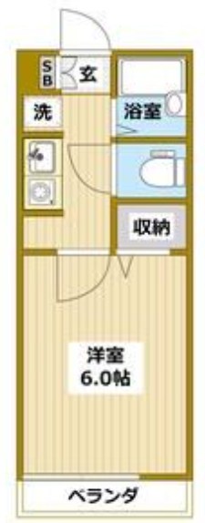 Ｖｉｌｌａ５１０　Ｎｏ．６ 110号室 間取り