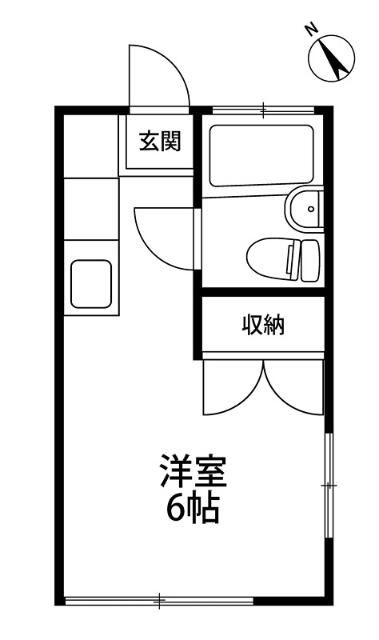 アザース愛名 101号室 間取り