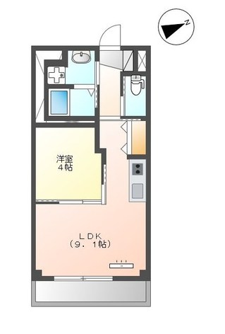 プルメリア 503号室 間取り