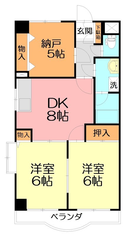 ドルチェ芦屋 207号室 間取り