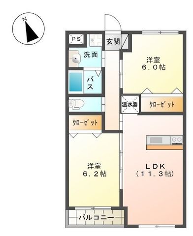 ぺんぎん 0303号室 間取り