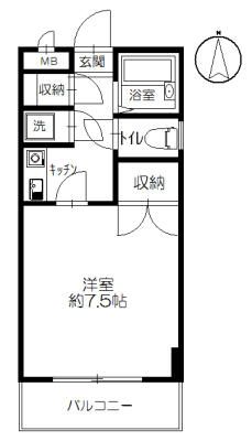イーストピークＶ 305号室 間取り