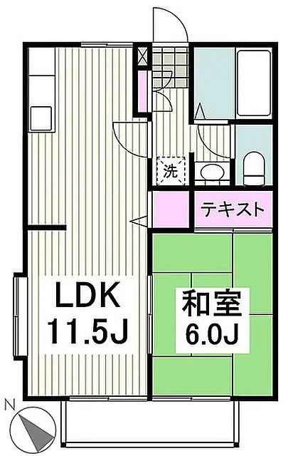 ストークネストⅠ 206号室 間取り