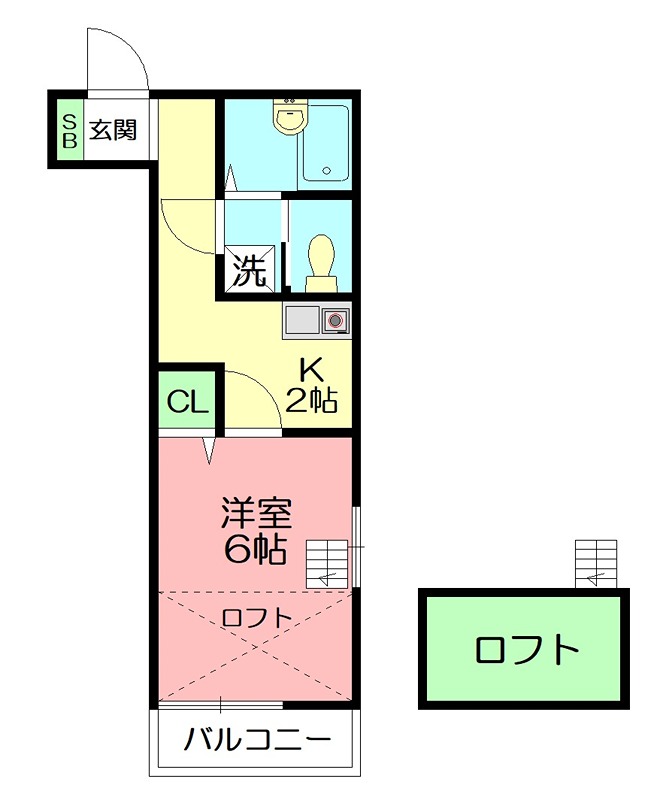 アネシス戸塚 201号室 間取り