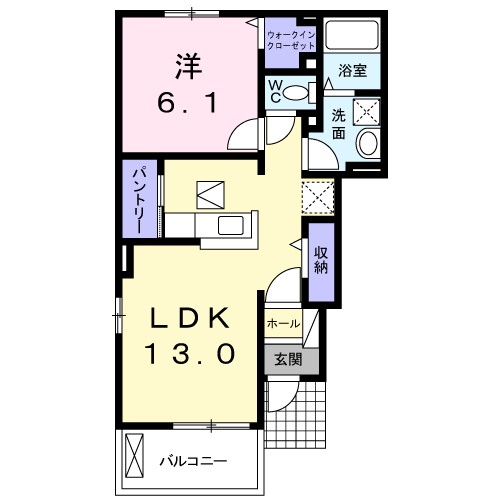 プラム・パルデ 101号室 間取り