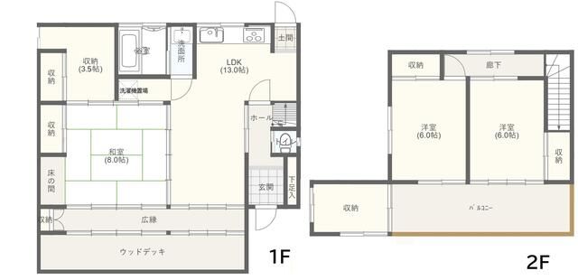 岡津町2187戸建 間取り