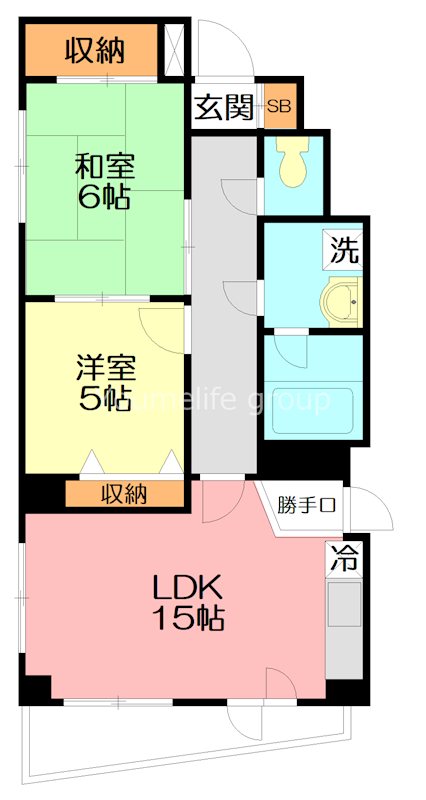LandSitz平塚 101号室 間取り