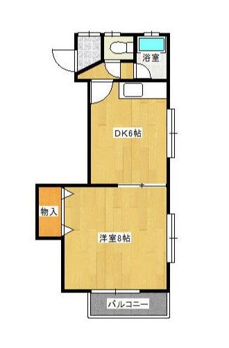 メゾン鳳 201号室 間取り