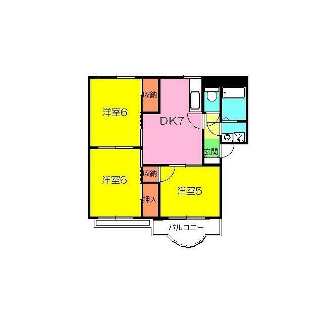 山本ハイツC 205号室 間取り