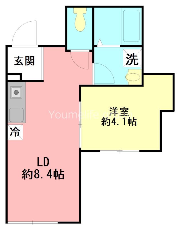 ルガノ 101号室 間取り