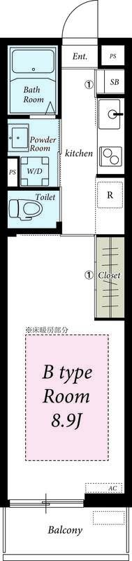 リブリ・フォルシア 303号室 間取り