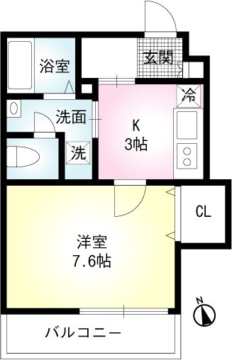 ルネッサンス2002 202号室 間取り