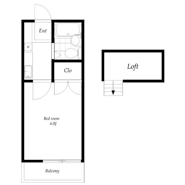 スプリングハウス 103号室 間取り
