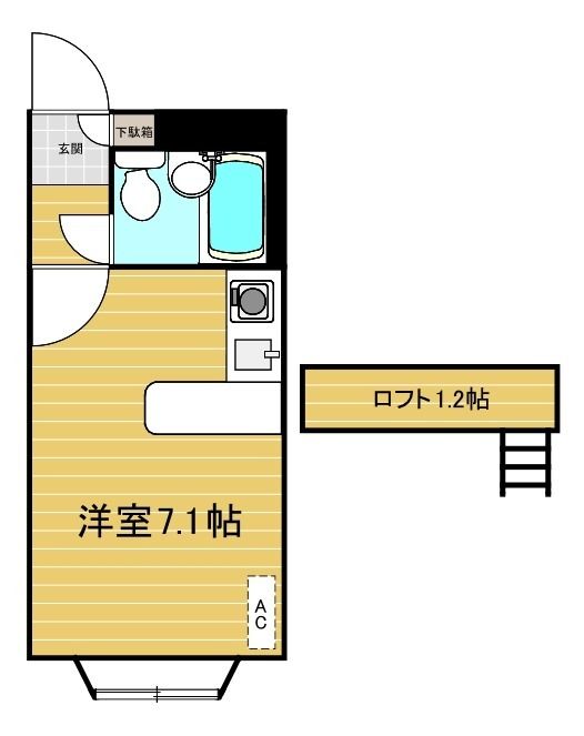 リファレンス愛甲石田 106号室 間取り