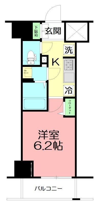 N-stage　平塚 503号室 間取り