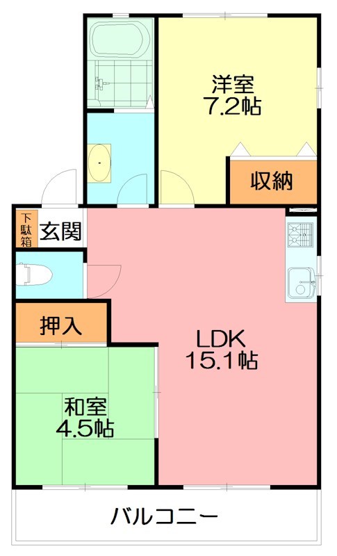 エトワール 103号室 間取り