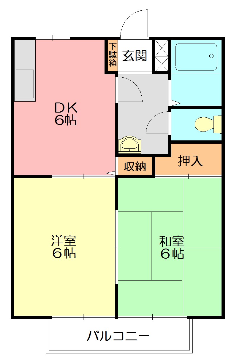 ルミエールマエダ 201号室 間取り