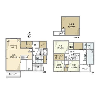 山西戸建 間取り