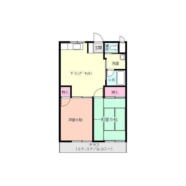 チェリーハイム 303号室 間取り