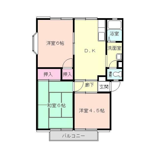 ファーストライフ板戸Ⅱ 201号室 間取り