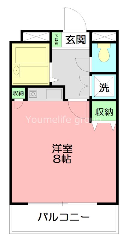 ル・シェルキタカド 103号室 間取り