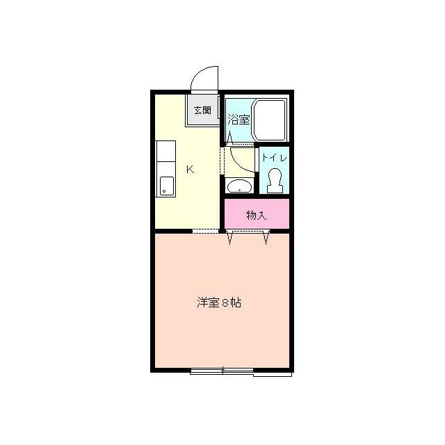 セゾンキタカド 106号室 間取り