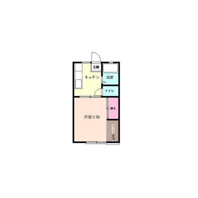 パレス三喜Ⅰ 203号室 間取り