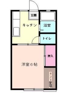 パレス三喜Ⅰ 203号室 間取り