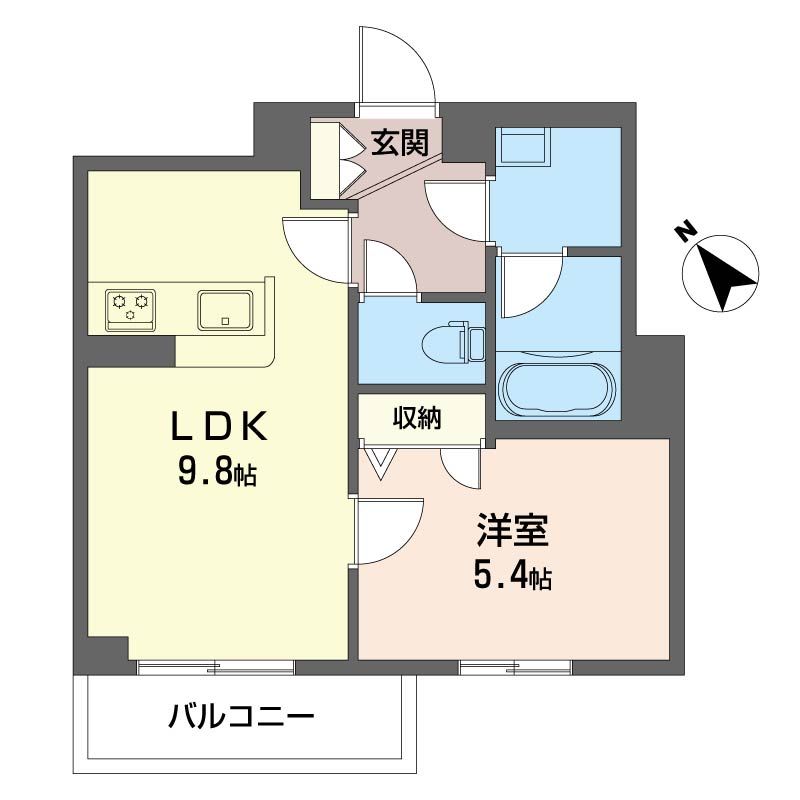 セレナヴィラ由比ガ浜 102号室 間取り