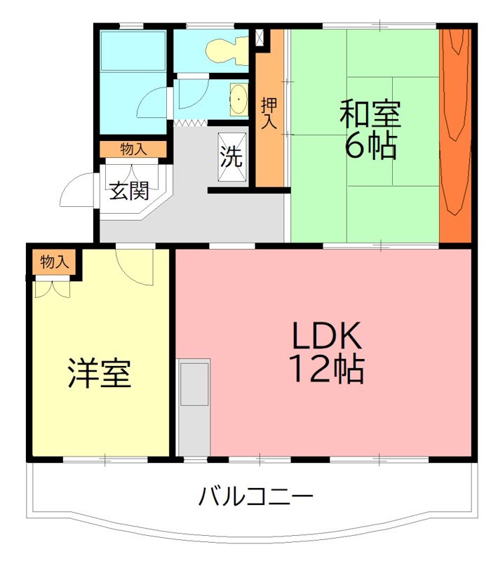 椿ハイツ 303号室 間取り