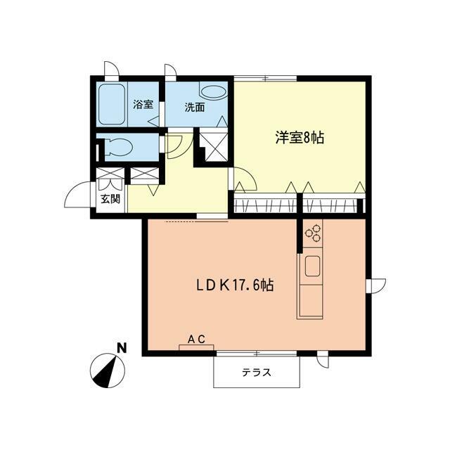 ハイツプラムウッズⅡ 101号室 間取り