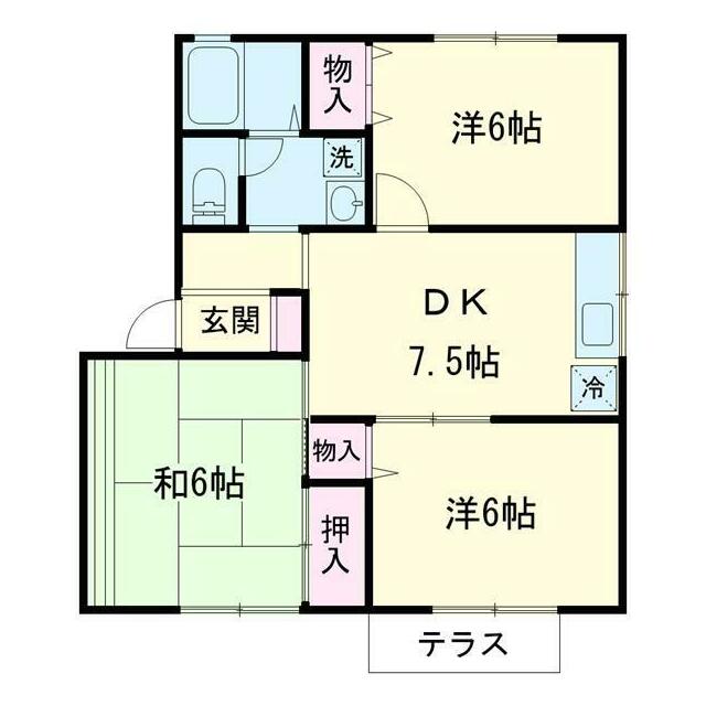 ビューティーハイツ 201号室 間取り
