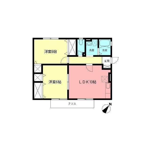 ナナコート 101号室 間取り